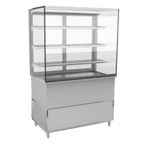 Thumbnail image #1 for RPI Industries Vienna VICD3-34-R-SQ-SC-INS Full-Service Deli Cold Display Case, 44-3/8"W, Self-Contained, Square Glass
