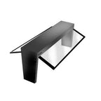 Thumbnail image #1 for Atlas Metal BCD-3 Double-Sided Stainless Steel Food Bar Canopy with Sneeze Guards, 49.5-Inch Wide