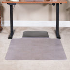 Thumbnail image #2 for Flash Furniture MAT-184612-GG Vinyl Chair Mat with Hinged Foam Cushion Flap, Fluted Underside, 36"W x 53"D
