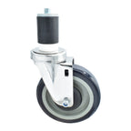 Thumbnail image #1 for BK Resources 5SS-3RA-PLY 5" Swivel Stem Caster with Expanding Stem, Polyolefin Wheel, 300 lb Capacity