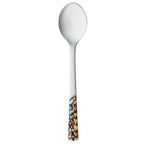 Thumbnail image #1 for Reserve by Libbey - Pebblestone 702 002 Dessert Spoon, 7-1/2", 18/8 Stainless Steel, Micro-Burnt Finish Handle