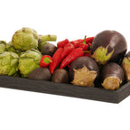 Thumbnail image #2 for Cal-Mil Brooklyn 23106-12201-13 Rectangular Wood Serving Tray, 12"W x 20"D x 1"H