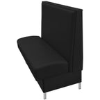 Thumbnail image #1 for Oak Street Garner GAR-7242-SGL Single Upholstered Booth, 72"L x 42"H, Finished Back and Ends