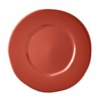 Thumbnail image #1 for Libbey Farmhouse FH-503R Porcelain Dinner Plate, 10-1/2" Round, Wide Rim, Barn Red