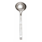 Thumbnail image #1 for Alegacy Foodservice Products Orbit 214 4 oz Stainless Steel Serving Ladle, 12-3/8"L, Deep, Hooked Handle Case of 12