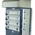 Thumbnail image #2 for Peerless 2324PE-4 4-Deck Electric Pizza Deck Oven with Stone Decks, Digital Controls, 33"W x 22"D Interiors