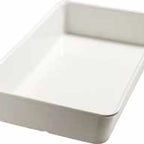 Thumbnail image #2 for CFS Brands Balsam™ 5552437 Full-Size Rectangular Melamine Displayware Pan, Bavarian Cream, 4-Inch Deep Case of 6