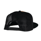 Thumbnail image #2 for Chef Works 1541174-BLK-SM Skater Chef Hat, Black, Cork Front, Polyester Mesh Back, 5-Panel Snapback, One Size