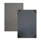 Thumbnail image #1 for Risch Milan MILAN-1V 5.5X8.5 Hardback Simulated Woven Vinyl Menu Cover, 5-1/2" x 8-1/2", Single View Case of 25