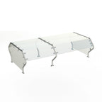 Thumbnail image #1 for Duke Manufacturing TS482DS-74 Double-Sided Self-Service Food Shield, 73-1/2"W x 40"D x 20-1/8"H, Single Shelf, Sloped Fixed Guard