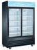 Thumbnail image #5 for Two-Section Reach-In Glass Door Merchandiser Refrigerator, 45 Cu. Ft., Bottom-Mount, Black