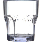 Thumbnail image #1 for Dinex Louis DX580807 Clear SAN Plastic Tumbler, 8 oz, Ribbed