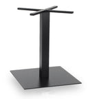 Thumbnail image #1 for G & A Commercial Seating GB Series GB2424 Table Base, 24" x 24" Spread, 2-1/4" Column, Dining Height, Steel, Black Powder Coat