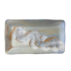 Thumbnail image #1 for Tableware Solutions USA Stoneage by Continental 36STO481-127 Rectangular China Platter, 11-1/4 x 6-2/5", Rust Blue Case of 12