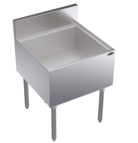 Product image #5 for Krowne Royal Series Stainless Steel Underbar Ice Bin/Cocktail Unit with Built-In 10-Circuit Cold Plate, 24 x 24 Inch, 92 lb Capacity