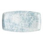 Thumbnail image #1 for Libbey Schonwald, Shabby Chic 9332336-63072 Porcelain Oval Platter, 14-1/8" x 7-7/8", Narrow Rim, Blue