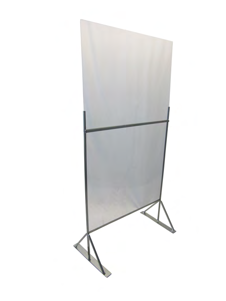 Product image #4 for Channel Manufacturing Freestanding Social Distancing Divider with Clear Acrylic Panel, 36 x 70 Inches