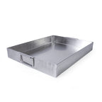 Thumbnail image #1 for G.E.T. SS12152 Rectangular Stainless Steel Serving Tray with Side Handles, 15" x 12" x 2"H