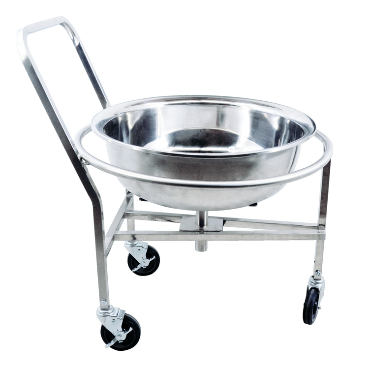 Product image #5 for Stainless Steel Roto Cart with 3 Welded Wheels and 2 Braked Wheels