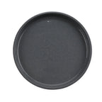 Thumbnail image #1 for G.E.T. Roca Glazed RP-7-GRS/BKM Melamine Dinner Plate, 7-Inch Round, Gray Gloss/Black Matte, Narrow Rim Case of 2 Dozen
