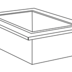 Thumbnail image #1 for Eastern Tabletop H945ID Drop-In Ice Bin, 84 lb Capacity, Stainless Steel