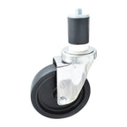 Thumbnail image #1 for BK Resources 5SS-3RA-LDP 5" Polyolefin Swivel Stem Caster with 1-1/2" Expanding Stem, 300 lb Capacity