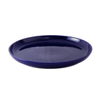 Thumbnail image #1 for Tuxton China DuraTux®© BCA-1315 Cobalt Ceramic Pizza/Serving Plate, 13-1/8" Diameter x 1-3/8" H, Round, Rolled Edge Case of 6