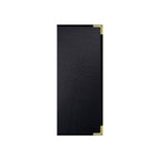 Thumbnail image #1 for Risch Seville SEV-10V 4.25X11 Hardback Faux-Leather Menu Cover, 4-1/4 x 11 in, Booklet, 10-View, Metal Corners Case of 25