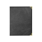 Thumbnail image #1 for Risch Seville SEVDX-6V 8.5X11 Hardback Faux-Leather Menu Cover, 8-1/2 x 11 in, Booklet, 6 View, Metal Corners Case of 25