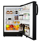 Thumbnail image #2 for Summit Commercial ALR47B Undercounter Reach-In All-Refrigerator, 1-Section, Solid Door, Bottom-Mount Self-Contained, Black