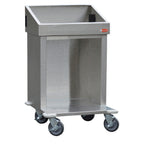 Thumbnail image #1 for Steril-Sil Company E1-CRT24-2V Stainless Steel Serving Cart, 41"H, Holds 2 Inserts, 75 Trays & 4 Glass Racks