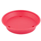 Thumbnail image #1 for TableCraft Products 15759R Round Polypropylene Diner Platter, 9-Inch, Red Case of 12