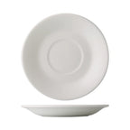 Thumbnail image #1 for CAC China Grand Canyon GDC-2 Porcelain Saucer, 5-1/2" Diameter, Round, Bone White Case of 3 Dozen