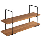 Thumbnail image #1 for Libbey APS Germany - Perfecto APS 33301 Rectangular 2-Tier Metal Buffet Stand, Large, Black