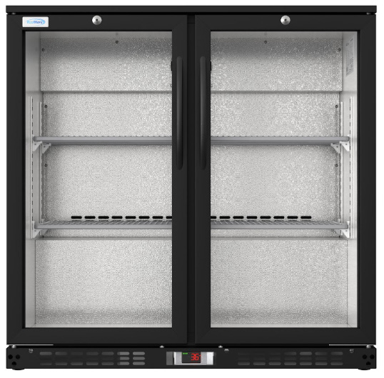 Product image #8 for KoolMore 35-Inch Two-Door Back Bar Refrigerator, 7.4 Cu. Ft., Black, Glass Swing Doors