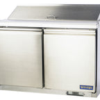 Thumbnail image #1 for Stanton Trading STC-SST-48 Sandwich/Salad Prep Table Refrigerator, 2-Section, 2-Door, 12-Pan, Stainless Steel