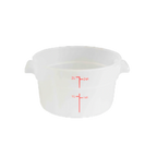 Thumbnail image #1 for Thunder Group PLRFT302TL 2 Qt Round Translucent Polypropylene Food Storage Container, Container Only Case of 24
