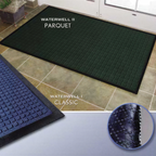 Thumbnail image #1 for Cactus Mat Water Well 1426M-L31S Parquet Walk-Off Entrance Mat, 3' x 10', 3/8" Thick, Polypropylene, Charcoal, Rubber Backing