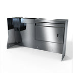 Thumbnail image #1 for NBR Equipment TDU-26 Stainless Steel Mobile Hand Sink Accessory with Towel Dispenser, Removable Drip Tray & Soap Dispenser