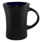 Thumbnail image #1 for International Tableware Hilo 83570-2901/05MF-05C Stoneware Mug, 9.5 oz, Black Matte Exterior, Cobalt Blue Interior 1 Dozen