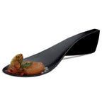 Thumbnail image #1 for JB Prince Tast RB336 B Compostable Bio-Plastic Tasting Spoon, Black, 4.75" Case of 200