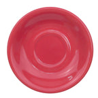 Thumbnail image #1 for CAC China Las Vegas LV-2-R Ceramic Saucer, 6" Round, Rolled Edge, Red Case of 3 Dozen