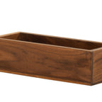 Thumbnail image #2 for Cal-Mil Sydney 23183-3-78 Rectangular Jar Display with Solid Walnut Frame and Glass Jars, 12.75"W x 5"D x 7.5"H