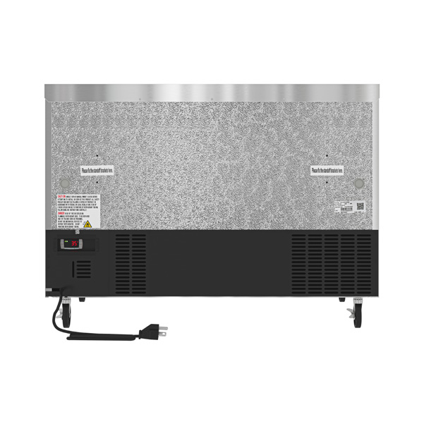Product image #7 for KoolMore 48-Inch Two-Section Undercounter Reach-In Refrigerator with Solid Stainless Steel Doors