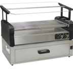 Thumbnail image #2 for Gold Medal Hot Diggity 8552-00-000 Countertop Hot Dog Roller Grill, 10 Stainless Steel Rollers, Separate Front/Rear Temperature Controls