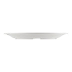 Thumbnail image #2 for CAC China Maxwell MLNC-9 9-3/4" Round White Melamine Plate, Narrow Rim Case of 2 Dozen