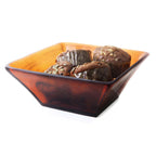 Thumbnail image #1 for Steelite International Kenny Mack KMK2801TOR Square Resin Bowl, 12-1/4" x 12-1/4" x 4-3/4", Tortoise