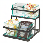 Thumbnail image #1 for Cal-Mil C5X5GLASS Glass Condiment Jar, 5"W x 4"D Case of 3