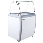 Thumbnail image #1 for USR Brands Coldline DP-160-FSG Ice Cream Dipping Cabinet Freezer, 4-Hole Double Row, (4) 3-Gal Tub Capacity, White