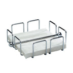 Thumbnail image #1 for Libbey APS Germany - Napkin APS 11763 Low Napkin Holder with Weight Bar, Chrome-Plated Steel, 7-1/2" x 7-1/2" x 2-5/8"